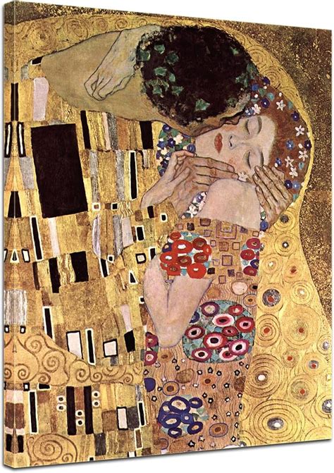 gustav klimt der kuss leinwand